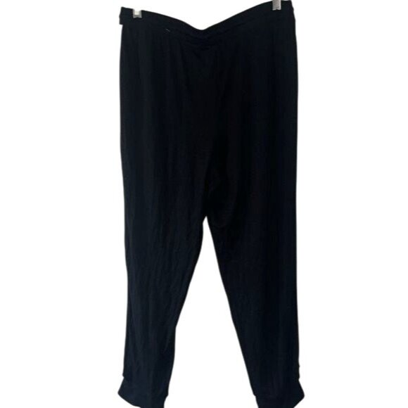 Simply Vera Vera Wang Black Jogger Pants M Soft Cotton Lounge Wear - Picture 6 of 8